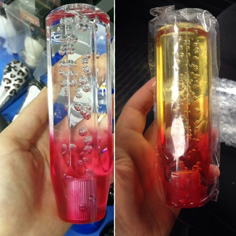 Crystal Transparent Bubble Purple Blue Throw Gear Shifter 10cm Car Manual Shift Knob Gear Shifter Head Shift Knob Stick