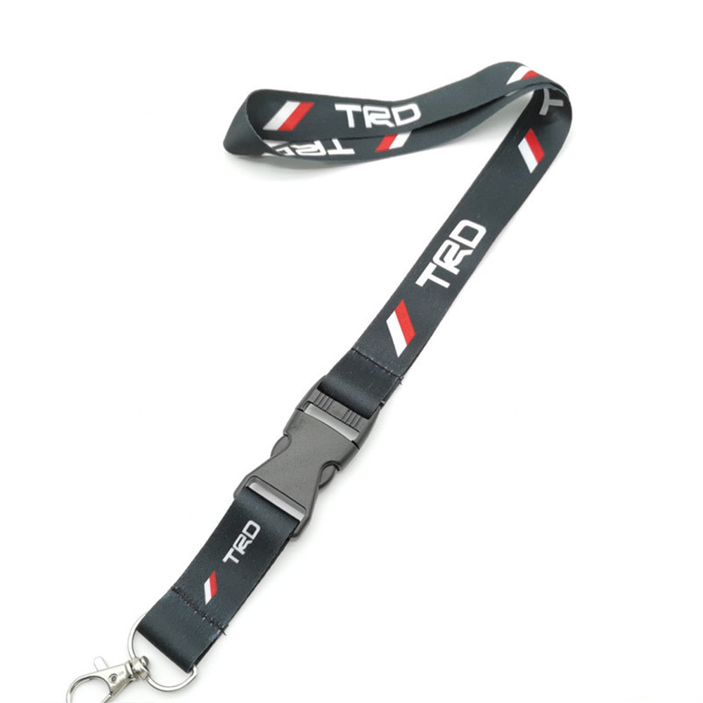 TRD JDM Car Keyring Keychain Key Ring Tag Strap ID Card Cell Phone Sling Lanyard for Toyota TRD Auto