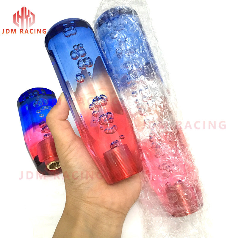 Crystal Transparent Bubble Purple Blue Throw Gear Shifter 10cm Car Manual Shift Knob Gear Shifter Head Shift Knob Stick