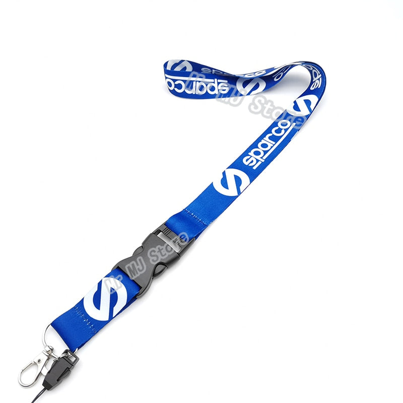 Sparco Nylon Lanyard Keychain For Sparco Auto Keyring