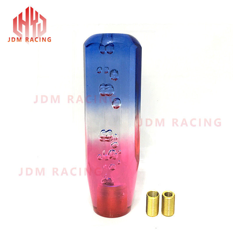 Crystal Transparent Bubble Purple Blue Throw Gear Shifter 10cm Car Manual Shift Knob Gear Shifter Head Shift Knob Stick