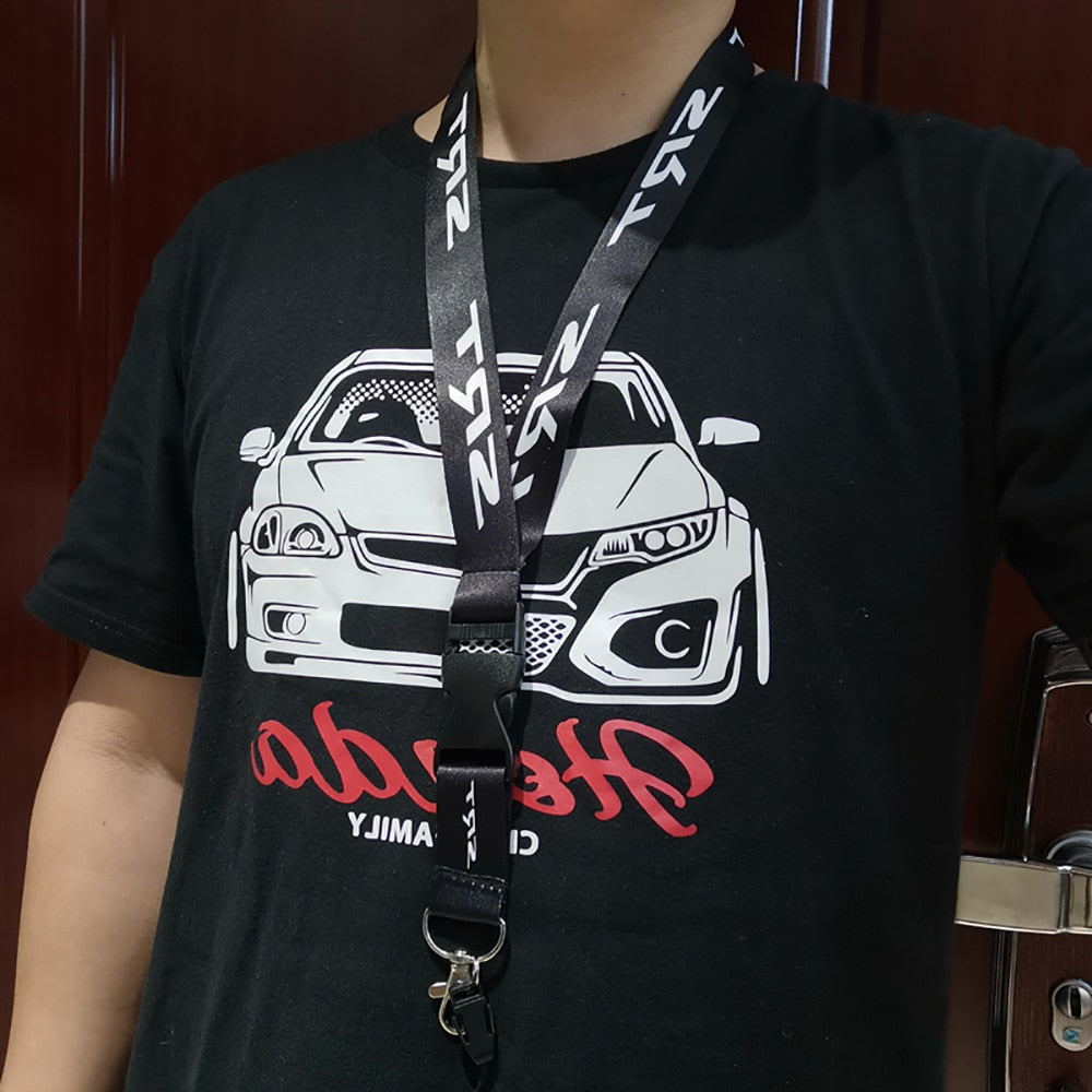 SRT Dodge Logo Car Auto Key Lanyard Cell Phone Auto Keychain Neck Straps Lanyard ID Badges Card Hanging Rope Anti-lost
