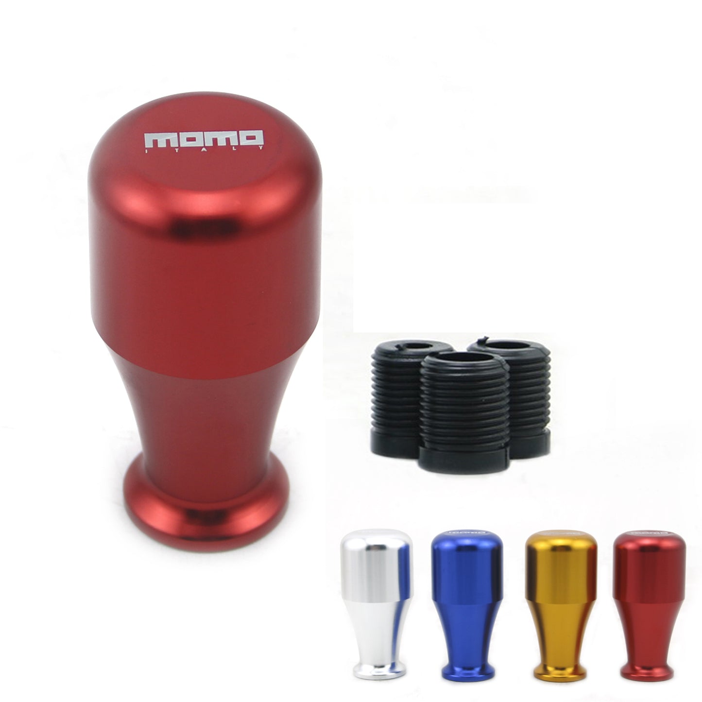 MOMO 8cm Gear Shift Knob Stick Manual Transmission Universal Car Aluminum Extended Gear Shifter Gear Head Knob