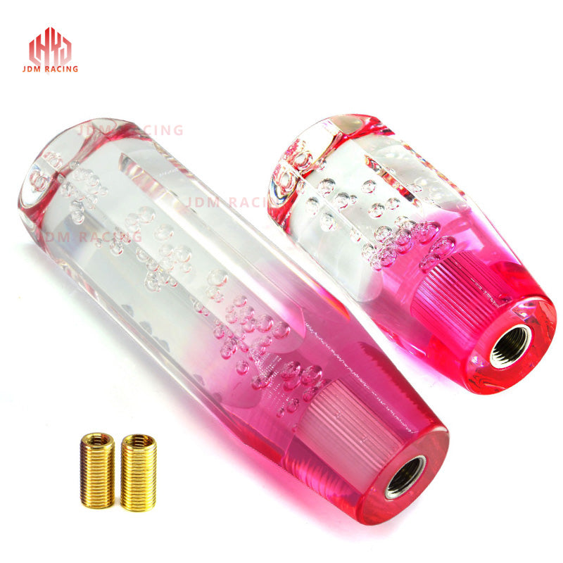 Crystal Transparent Bubble Purple Blue Throw Gear Shifter 10cm Car Manual Shift Knob Gear Shifter Head Shift Knob Stick