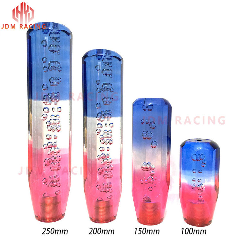 Crystal Transparent Bubble Purple Blue Throw Gear Shifter 10cm Car Manual Shift Knob Gear Shifter Head Shift Knob Stick
