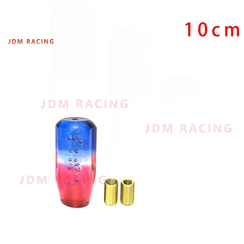 Crystal Transparent Bubble Purple Blue Throw Gear Shifter 10cm Car Manual Shift Knob Gear Shifter Head Shift Knob Stick