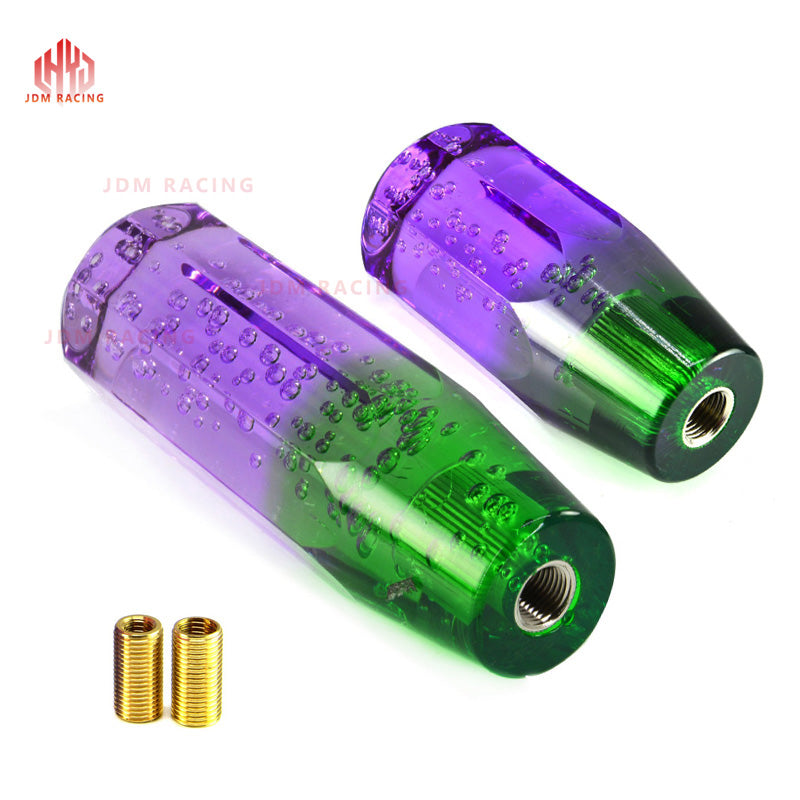 Crystal Transparent Bubble Purple Blue Throw Gear Shifter 10cm Car Manual Shift Knob Gear Shifter Head Shift Knob Stick