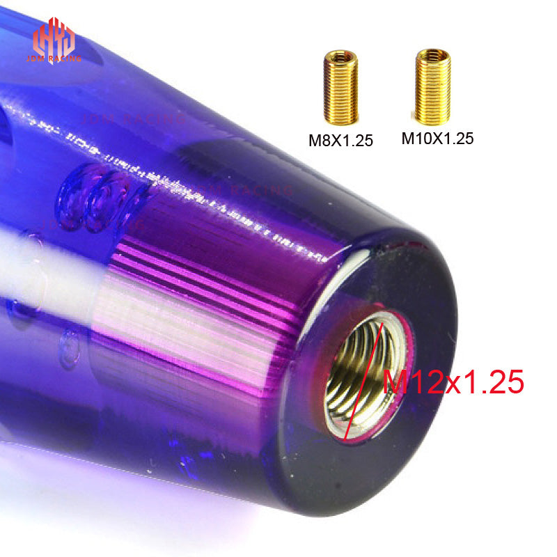 Crystal Transparent Bubble Purple Blue Throw Gear Shifter 10cm Car Manual Shift Knob Gear Shifter Head Shift Knob Stick