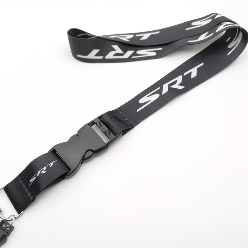 SRT Dodge Logo Car Auto Key Lanyard Cell Phone Auto Keychain Neck Straps Lanyard ID Badges Card Hanging Rope Anti-lost
