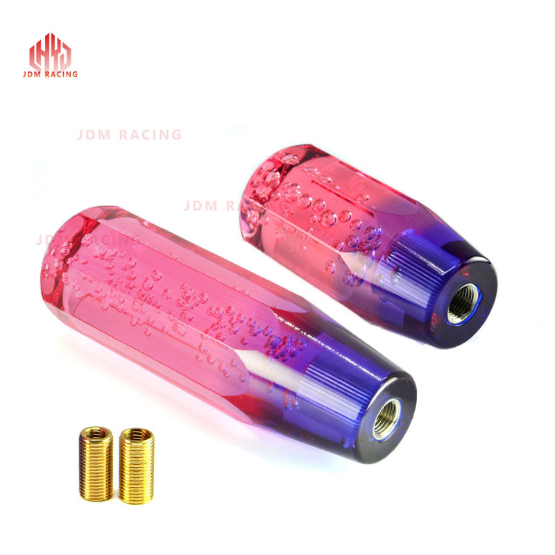 Crystal Transparent Bubble Purple Blue Throw Gear Shifter 10cm Car Manual Shift Knob Gear Shifter Head Shift Knob Stick