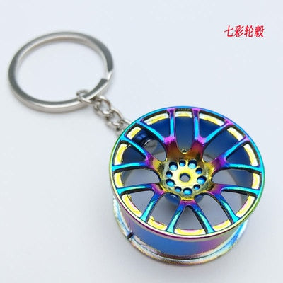 Car Speed Wheel Keychains for Man Manual Transmission Lever Metal Gear Head Key Ring Car Refitting Creative Charms Keychain