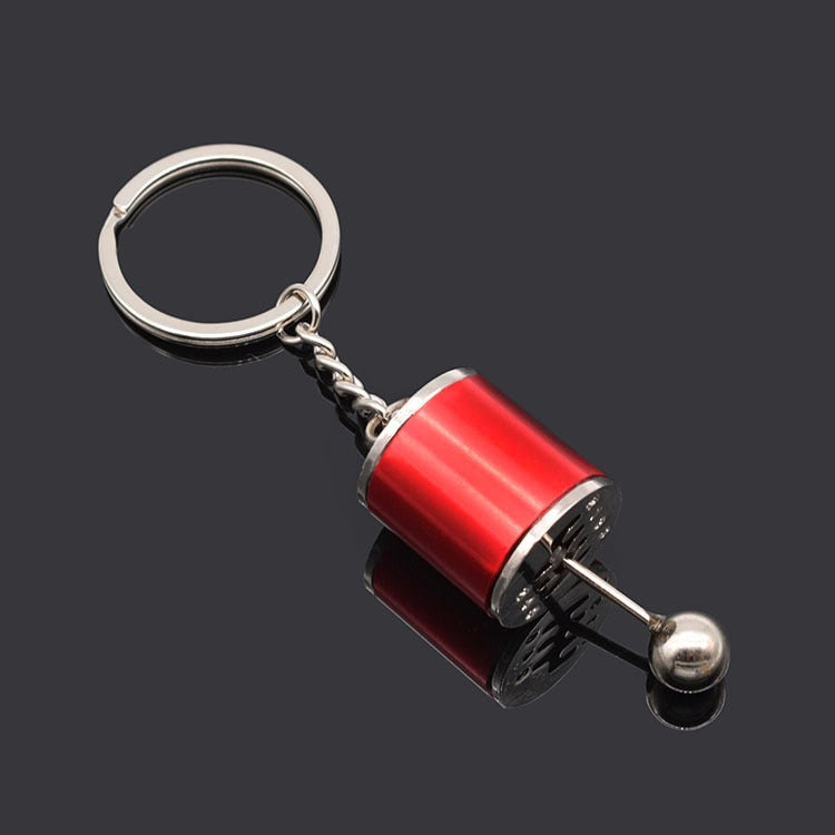 Car Speed Gearbox Keychains Manual Transmission Lever Metal Gear Head Key Ring Car Refitting Creative Charms Keychain