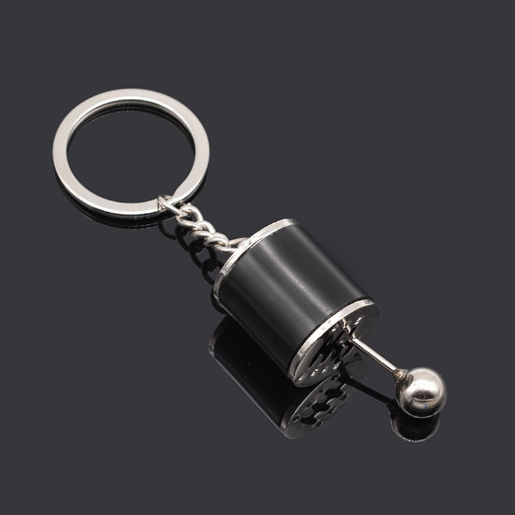 Car Speed Gearbox Keychains Manual Transmission Lever Metal Gear Head Key Ring Car Refitting Creative Charms Keychain