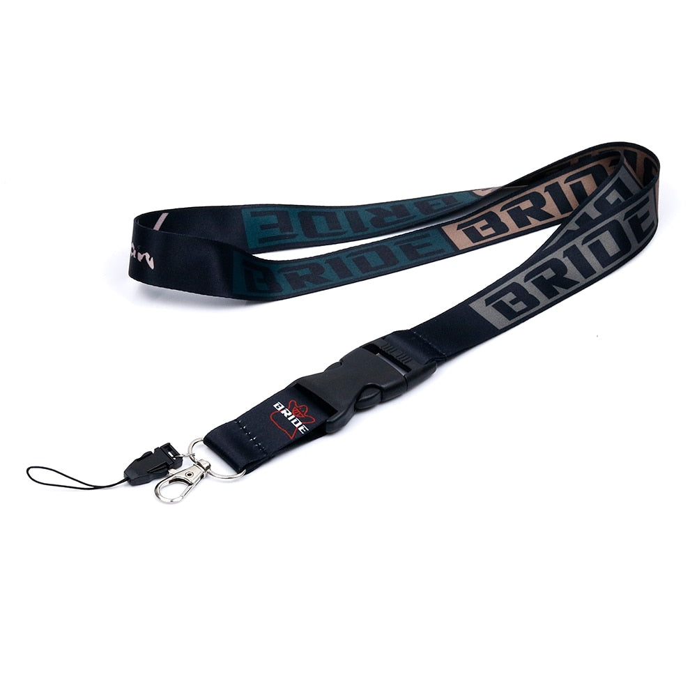 JDM Lanyard Keychain Neck Strap Quick Release Key Chain 2 Sided