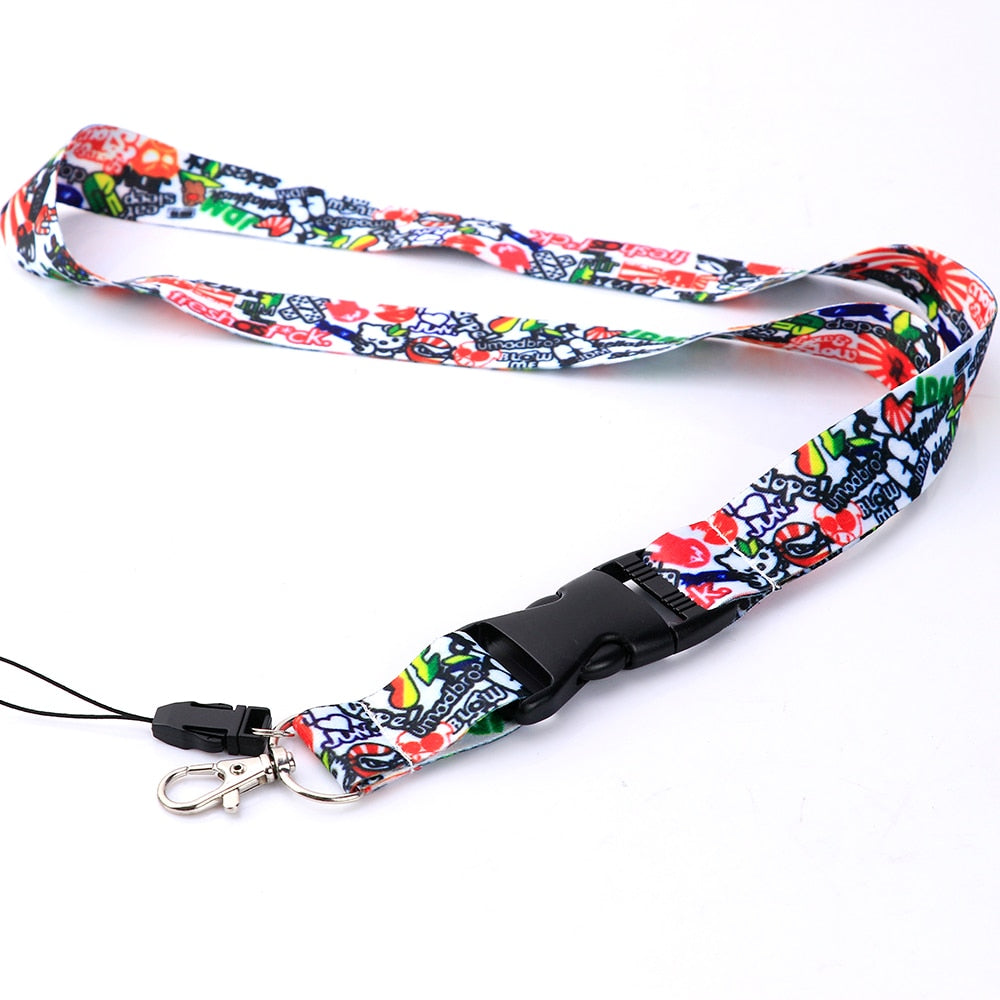 JDM Lanyard Keychain Neck Strap Quick Release Key Chain 2 Sided
