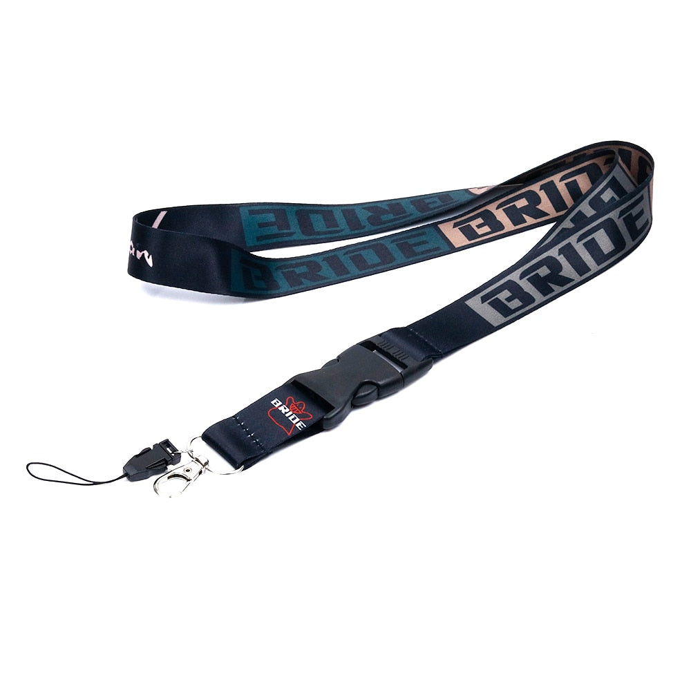 JDM Lanyard Keychain Neck Strap Quick Release Key Chain 2 Sided