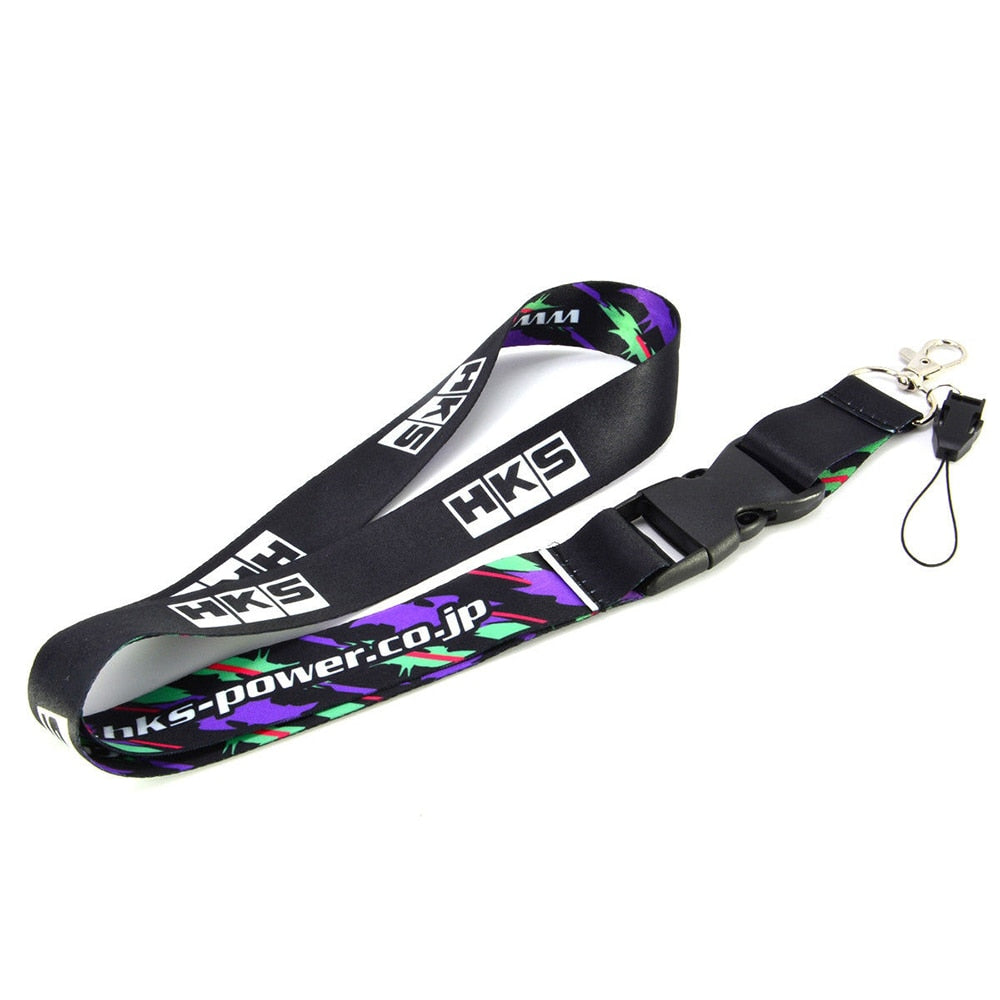 JDM Lanyard Keychain Neck Strap Quick Release Key Chain 2 Sided
