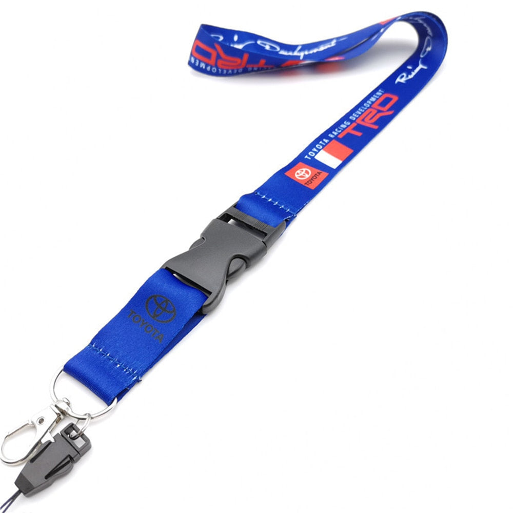 TRD JDM Car Keyring Keychain Key Ring Tag Strap ID Card Cell Phone Sling Lanyard for Toyota TRD Auto