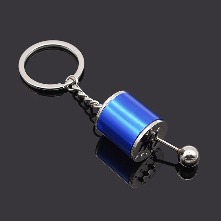 Car Speed Gearbox Keychains Manual Transmission Lever Metal Gear Head Key Ring Car Refitting Creative Charms Keychain