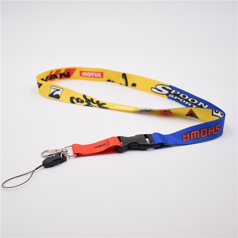 JDM Lanyard Keychain Neck Strap Quick Release Key Chain 2 Sided