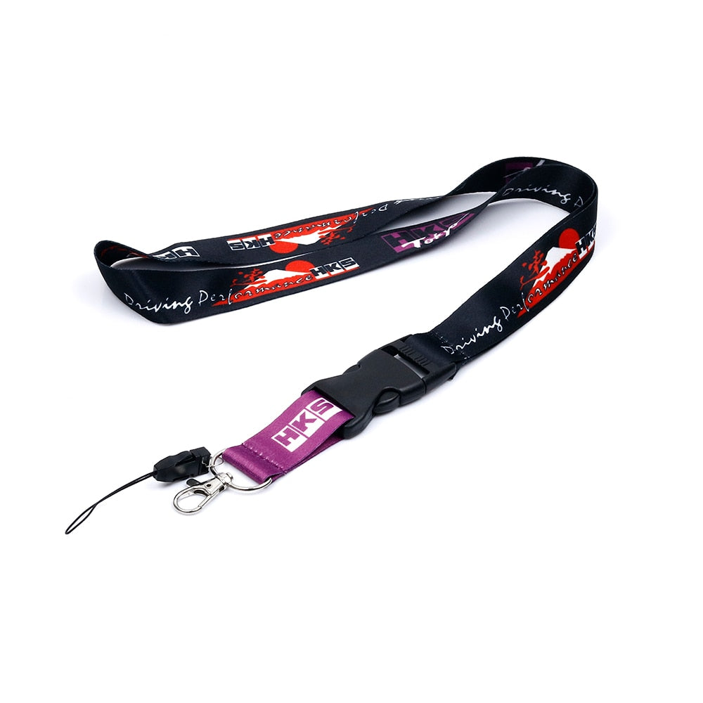 JDM Lanyard Keychain Neck Strap Quick Release Key Chain 2 Sided