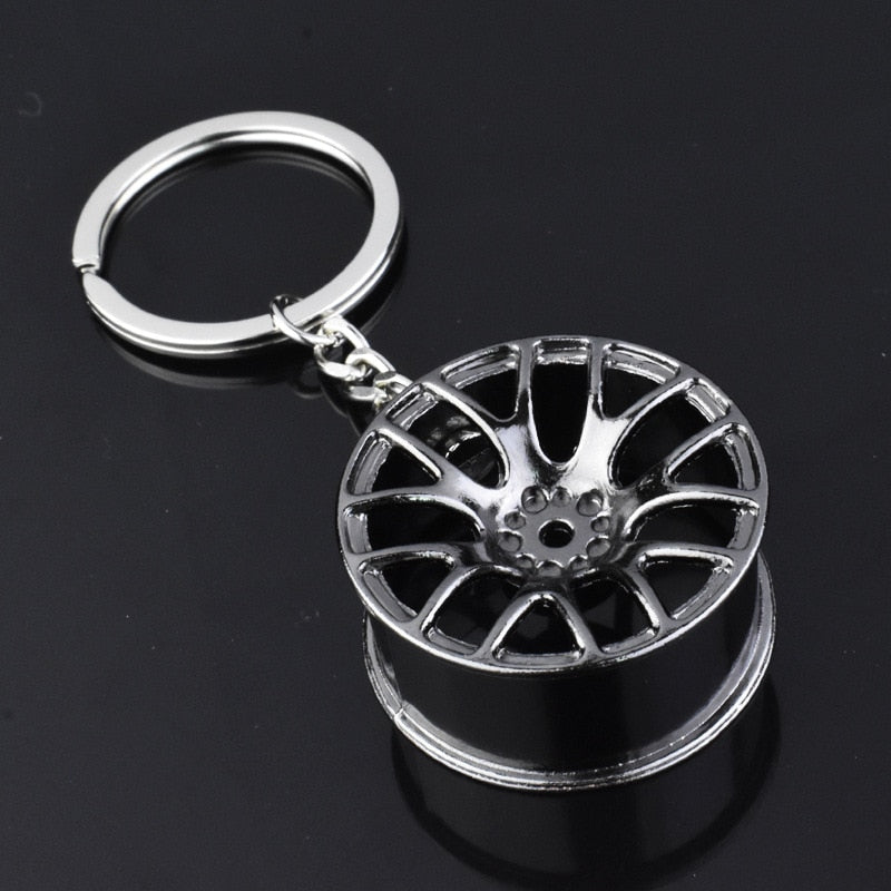 Car Speed Wheel Keychains for Man Manual Transmission Lever Metal Gear Head Key Ring Car Refitting Creative Charms Keychain