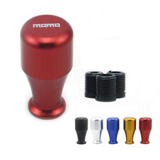 MOMO 8cm Gear Shift Knob Stick Manual Transmission Universal Car Aluminum Extended Gear Shifter Gear Head Knob