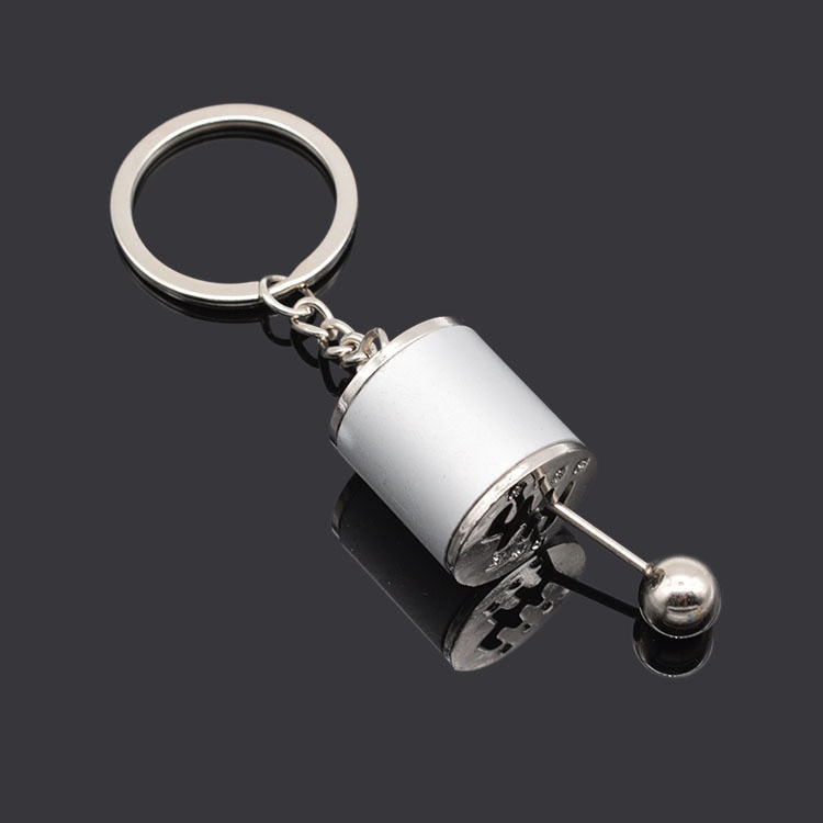 Car Speed Gearbox Keychains Manual Transmission Lever Metal Gear Head Key Ring Car Refitting Creative Charms Keychain